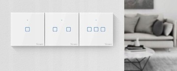 Сенсорный переключатель Sonoff T1 2-канальный WiFi RF 433