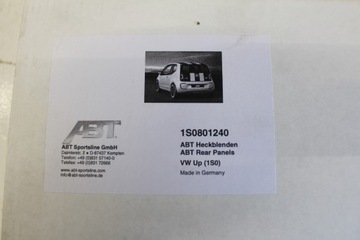 ABT VW UP НАКЛАДКА НА ЗАДНИЙ БАМПЕР BLENDA