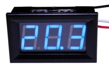 MIERNIK NAPIĘCIA WOLTOMIERZ LED DC 0-100V NIEBIESK