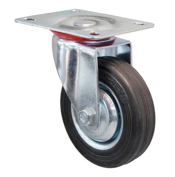KOŁO OBROTOWE 125mm KÓŁKO WÓZKA Z PŁYTKĄ 100KG