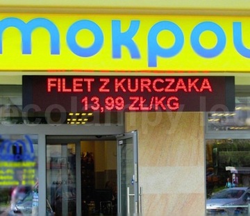 Светодиодная реклама, дисплей 48х224, светодиодная панель Wi FI, для Android, iOS. IP65