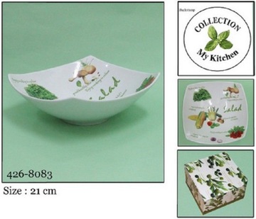 Patera miska porcelana na przekąski wzór oliwki