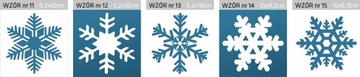 Наклейка SNOWFLAKE снежинки на окно 10с