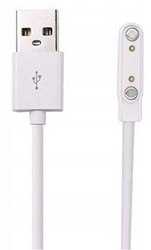 KABEL USB ZASILAJĄCY ŁADOWARKA MAGNETYCZNA SMARTWATCH 2 PIN 7,62mm