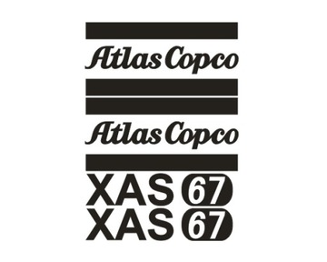 Naklejki oklejenie ATLAS COPCO XAS 67