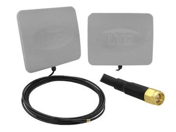 Наружная панельная антенна, двойная LTE + кабель 5 м