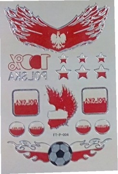 Тату для болельщика «Бело-красных», национальные цвета