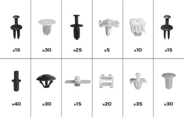 НАБОР АВТОМОБИЛЬНЫХ ЗАЖИМОВ MERCEDES 270шт NEO