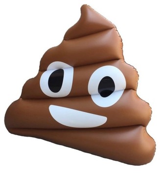 MATERAC DMUCHANY DO PŁYWANIA POOP KUPA 165x150 cm