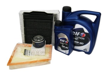 FILTRY OLEJ 5W40 RENAULT MEGANE II 1.6 2.0 16V OE