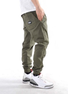 Spodnie 3XL Bossline Casual joggery khaki XXXL