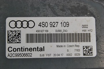 AUDI OE 4S0927109 ŘÍZENÍ PŘEVODOVKY ŘAZENÍ DSG