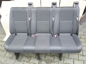 Сиденье VW Crafter, трехсекционное сиденье, скамейка, кожа