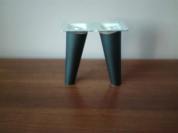 НОЖКИ, ТОЧЕНЫЕ ДЕРЕВЯННЫЕ НОЖКИ, УГЛОВЫЕ, ЧЕРНЫЙ МАТОВЫЙ H10