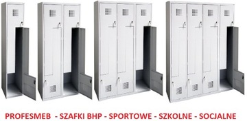 Szafa ubraniowa szkolna SUL 32 4 drzwi L 180x60cm