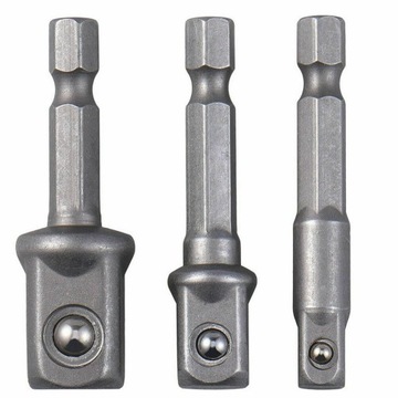 REDUKCJE ADAPTERY NASADKI 1/4 3/8 1/2 DO WKRĘTARKI