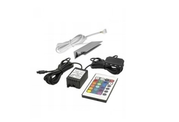 Oświetlenie 2-punktowe LED RGB pilot półka Meble