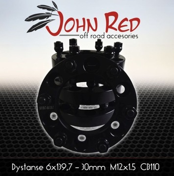 DYSTANSE ALUMINIOWE 30MM 6X139,7 TOYOTA MITSUBISHI