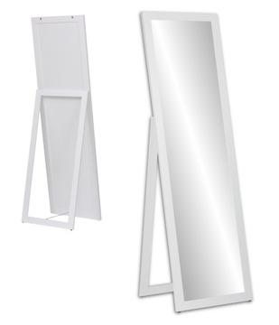 *DUŻE STOJĄCE LUSTRO w białej ramie 180x50