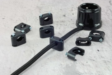 черный держатель кабеля 2,5мм2 1,5мм2 LOFT