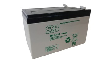 Akumulator Żelowy SSB 12V 12Ah UPS Alarm