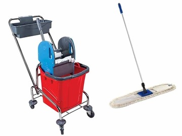 ZESTAW INTEGRAL wózek do sprzątania 25l+ mop 80 cm