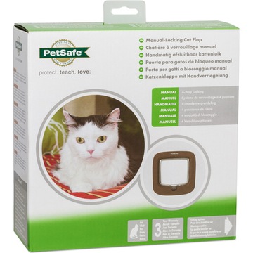 DRZWICZKI PETSAFE dla kota małego psa brązowe