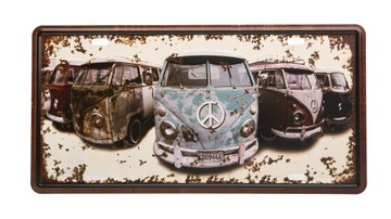 Tablica blacha ozdobna tabliczka Hippie mobil wz40