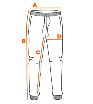 Spodnie męskie jeansowe joggery niebieskie OM-PADJ-0106 XL