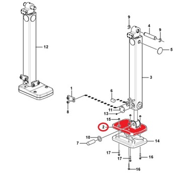 ОПОРА ДЛЯ НОГ PAW VOLVO BL61B BL60B 16209448 OEM