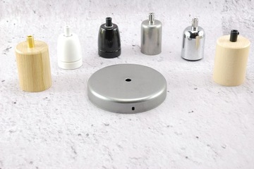 Металлическая розетка, стальная потолочная обшивка, светильник-паук в стиле ретро ЛОФТ своими руками 13см