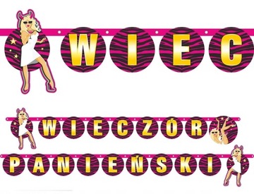 НАБОР ДЛЯ ВЕЧЕРИНКИ МОСТ РОЗОВЫЙ ЧЕРНЫЙ БАННЕР