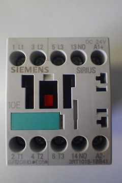 Контактор 18А 24В постоянного тока, Siemens 3RT1015-1BB41, 10E