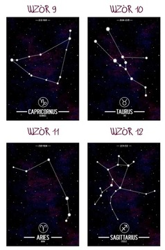 ПОСТЕР А4 ЗНАКИ ЗОДИАКА АНТИРАМКА ГОРОСКОП ПОДАРОК