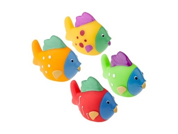 Zabawki kąpielowe Rybki do kąpieli do wody Tullo kolorowe 4 sztuki
