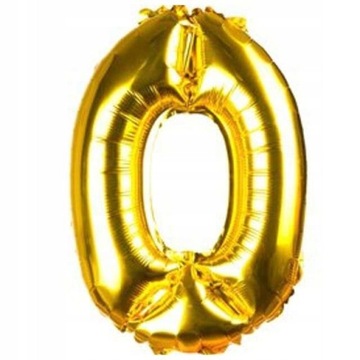 BALON FOLIOWY CYFRA ZERO 