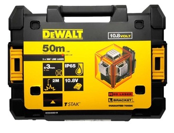 DCE089D1R Лазер DeWalt с поперечными линиями + штатив + детектор