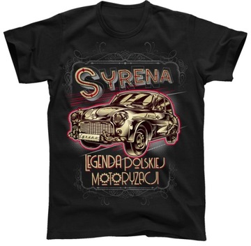 SYRENA FSO syrenka koszulka t shirt RETRO r. XL