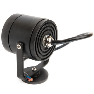 Галогенный светодиодный прожектор с линзой, черный, с ручкой