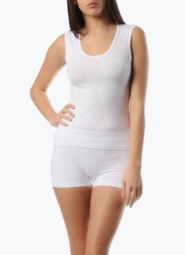 DOREANSE: TOP KOSZULKA podkoszulka 9335 :S: BIAŁA