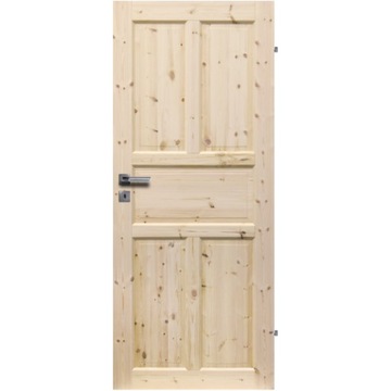 DRZWI WEWNĘTRZNE LONDYN DREWNO SOSNOWE PEŁNE 90