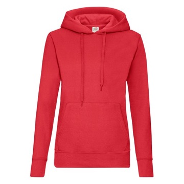 DAMSKA BLUZA CLASSIC Z KAPTUREM FRUIT red M