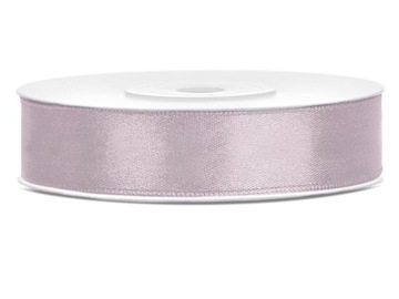 WSTĄŻKA satynowa GROSZKI kropki 12 mm 25m CZERWONY