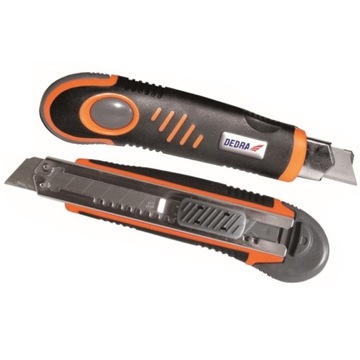 НОЖ ДЛЯ РЕЗКА ОБОЕЙ DEDRA, СЛОМАННОЕ ЛЕЗВИЕ 18 мм АВТО.