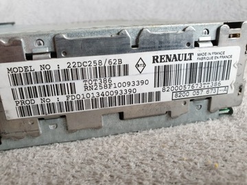 РАДИОРЕГИСТРАТОР RENAULT 22DC258/62B