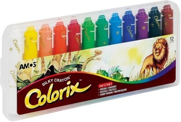 Kredki wykręcane AMOS Colorix 12 kol