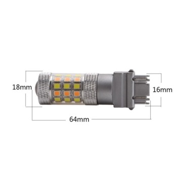 ЛАМПОЧКА 42 LED 2835 P27/7W 3157 БЕЛЫЙ ОРАНЖЕВЫЙ