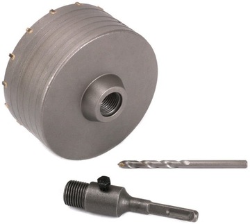 КОРОНОЧНАЯ ФРЕЗЕРОВКА ДЛЯ БЕТОННЫХ СТЕН SDS + 120мм