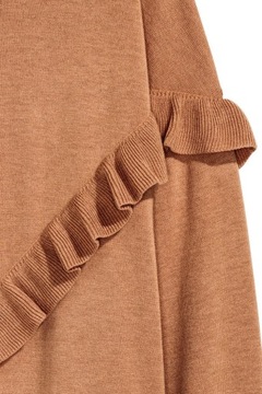 H&M Sweter oversize z falbaną rozm. 38 M