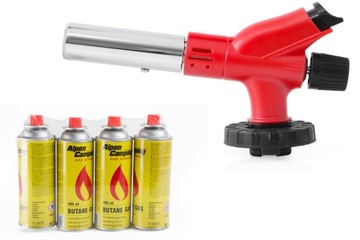 PALNIK GAZOWY KARTUSZ ŻELIWNY LUTLAMPA+4 GAZY